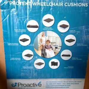 NIB Wheelchair Cushion Protekt Gel 18" wide 16" depth 3" high. E2603